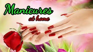 Manicure at home | beautiful hands | hands care at home | white hands| manicure |