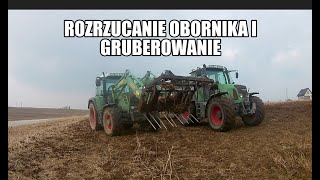 🔥Rozrzucanie obornika i gruberowanie🔥🚜2 fendy w akcji🚜