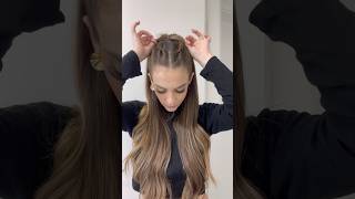 Penteado fácil e rápido com rabo de cavalo para festas. #penteados #penteadossimples #hairtutorial