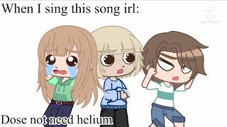 When I sing a song (don’t know the name) in gacha vs real life, new meme/trend // Animation gacha //