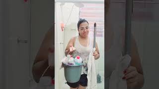 vídeo de faxina no banheiro parte 1👈🙋🏽‍♀️ 😁🙃🧽 #michelelisi #vlog #faxina #shorts #short