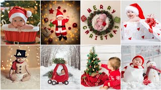 Christmas Theme Baby Photoshoot Ideas At Home | Baby Photoshoot Ideas | DIY Christmas Photography