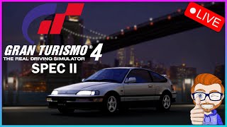 Gran Turismo 4: Spec II Mod [LIVE Playthrough] 🔴 EP2 - Tuning This 2nd Hand VTEC Beast To Dominate!