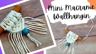 DIY Macrame Car diffuser ( car charm ) | Mini Macrame wall hanging