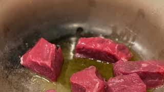 Beef stew in slow motion!