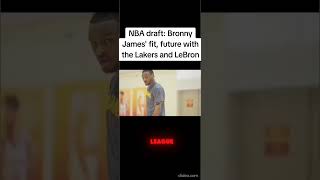 NBA draft: Bronny James' fit, future with the Lakers and LeBron💞#nba #basketball #sports #shorts