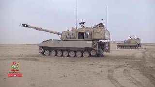 اطلاق نار من المدفع الأمريكي الثقيل M109  Paladin عيار  155 mm