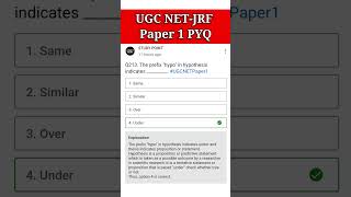 UGC NET Research Aptitude PYQ | UGC NET Paper 1 PYQs #ugcnet