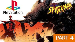 SPIDER-MAN PS1 PLAYTHROUGH I PART 4 | RHINO BOSS BATTLE