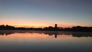 BACKWOODS USA - 5 AM Sunrise Smoke On The Water At Golden Pond #youtube #nature #beautiful #sunset