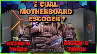 RYZEN 9 7900x y 7950x, LAS MEJORES PLACAS BASE COMPATIBLES