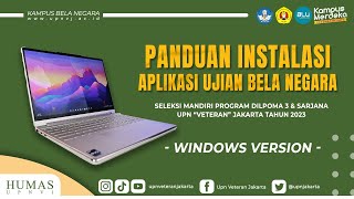 Tata Cara Install Aplikasi Ujian Bela Negara SEMA UPNVJ Versi (Windows)