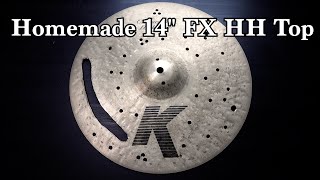 Homemade zildjian FX Hi-hat Top! #zildjian #cymbals