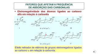 Infravermelho -  Exercício - Compostos carbonílicos  - Parte 2A