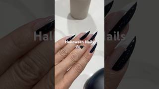 How do you like my October nails inspiration? #nailinspo #halloweennails /#gelx