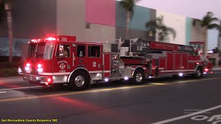 Corona Engine 1, Battalion 1, Engine & Truck 2 Responding