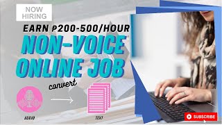 NON-VOICE ONLINE JOB | EARN AS FREELANCE TRANSCRIPTIONIST | Liezel Oh