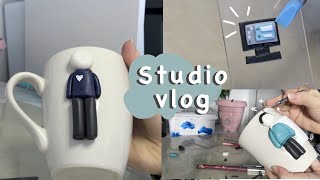 Polymer Clay Mug Decoration||كيف أزيّن كوب بالصلصال الحراري