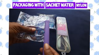 Packaging with sachet water nylon roll (a.k.a. pure water nylon)