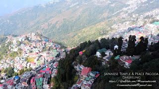 Darjeeling Japanese Temple & Peace Pagoda #dji #darjeeling #drone