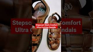 Genuine Leather Men's Comfort Ultra Cushion Full SANDALS : STEPSCART #leathersandals #Stepscart #Stl