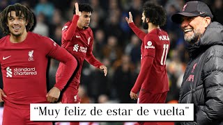 Lo que escribio Luis Diaz despues del partido contra los Leeds.