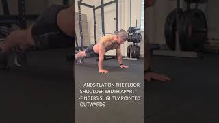 #shorts HOW TO DO THE "PERFECT PUSHUP"// Quick Tutorial