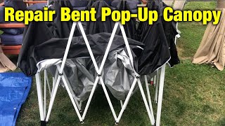 HOW TO REPAIR A BENT CANOPY – Easy and cheap to do yourself