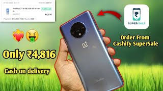 Oneplus 7t | unboxing video | cashify super sale | refurbished mobile unboxing | secand hand mobile