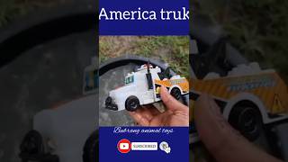 membersihkan mainan mobil truk America #shorts #viral  #membersihkanmainan #animasi #mencarimainan