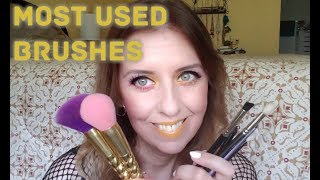 My most used makeup brushes