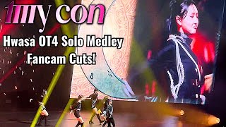 Mamamoo (마마무) Hwasa OT4 Solo Medley Eclipse , 뱉어, 오묘해 Lunatic, Maria @ MYCON in Oakland Fancam Cuts