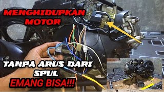 menghidupkan motor mio dengan memakai kabel rakitan beserta penjelasan nya