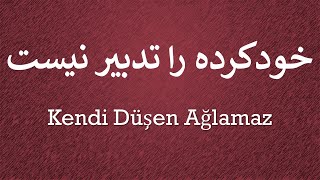 Kendi Düşen Ağlamaz   /  خودکرده را تدبیر نیست