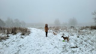 Frist snowfall of December in Manchester