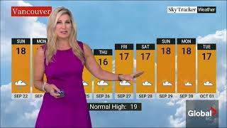 Steph Florian - Global BC - Weather - Sunday, September 22, 2024. #britishcolumbia