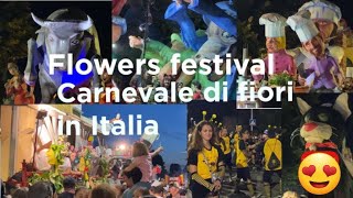 Flowers festival in italy 2023| Carnevale di fiori in italia 2023|carneval |summer festival