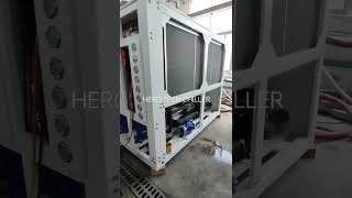 This Hero-tech air cooled water chiller is being tested. Welcome to ask for a quotation.