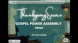 Thanksgiving Service | 27 Oct. 2024