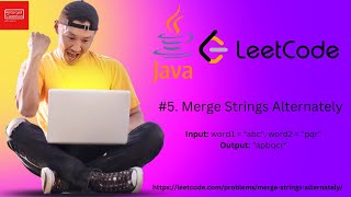 #5. LeetCode | Merge Strings Alternately | Java 11 | Easy | #leetcode