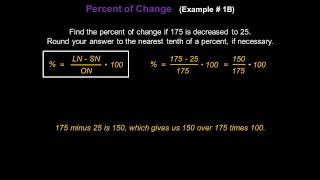 Percent of Change - Konst Math