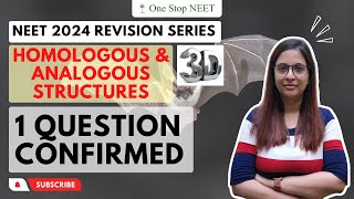 Homologous & Analogous Structure | 🔥 One Question Confirmed🔥 | NEET 2024 Revision | Shruti Mam | OSN