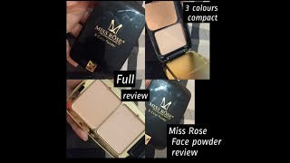 MISS ROSE 3in one colour professional face powder