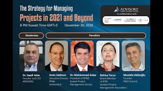 ADVISORS Webinars - week 35 | Panel on The Strategy for Managing Projects in 2021 and Beyond