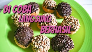 resep donat empuk dan lembut, anti gagal untuk pemula tanpa mixer,