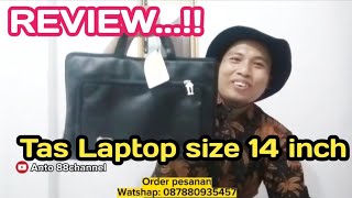 REVIEW TAS LAPTOP UKURAN 14 INCH/TAS KANTOR/TAS KERJA/GROSIRAN TAS LAPTOP