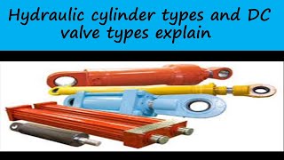 Hydraulic cylinders types,Directional control valve types and their symbols || part 03.