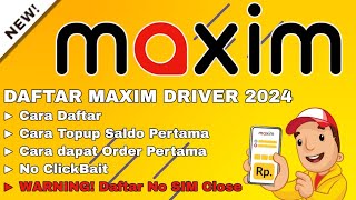 Cara Daftar Maxim Driver | 5 Menit Langsung Onbid