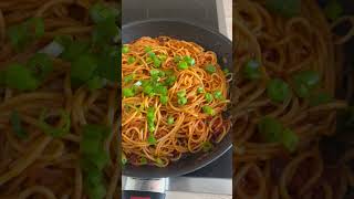 Spaghetti with spicy 🫤😋🥵 #food #spaghetti #spicy #tastyfood