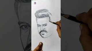 Easy Ram charan portrait sketch |#365dayschallenge Day314#dailysketch